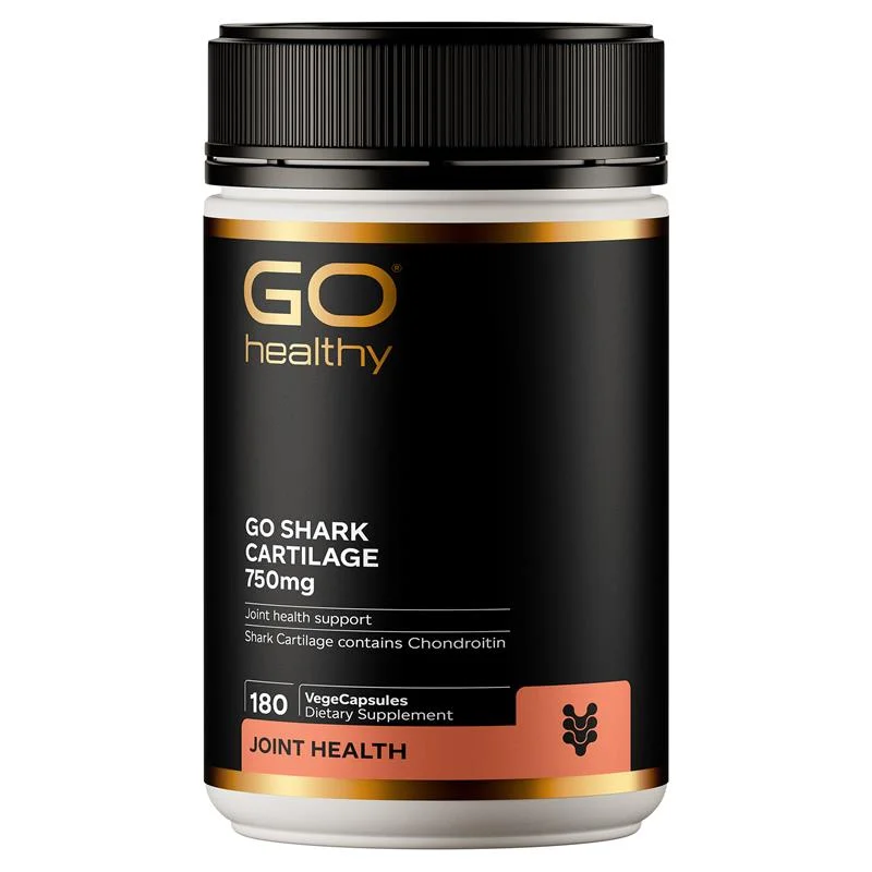 Go healthy go shark cartilage 750mg 180c 高之源鲨鱼软骨素750mg 180粒【保质期2028/08】